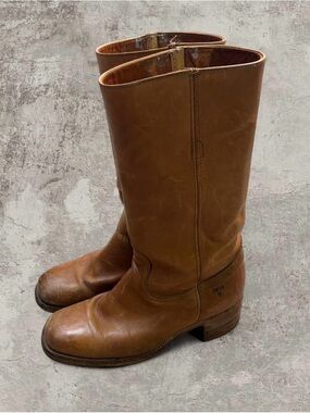 Vintage Frye Tan/Brown Leather Campus Boots